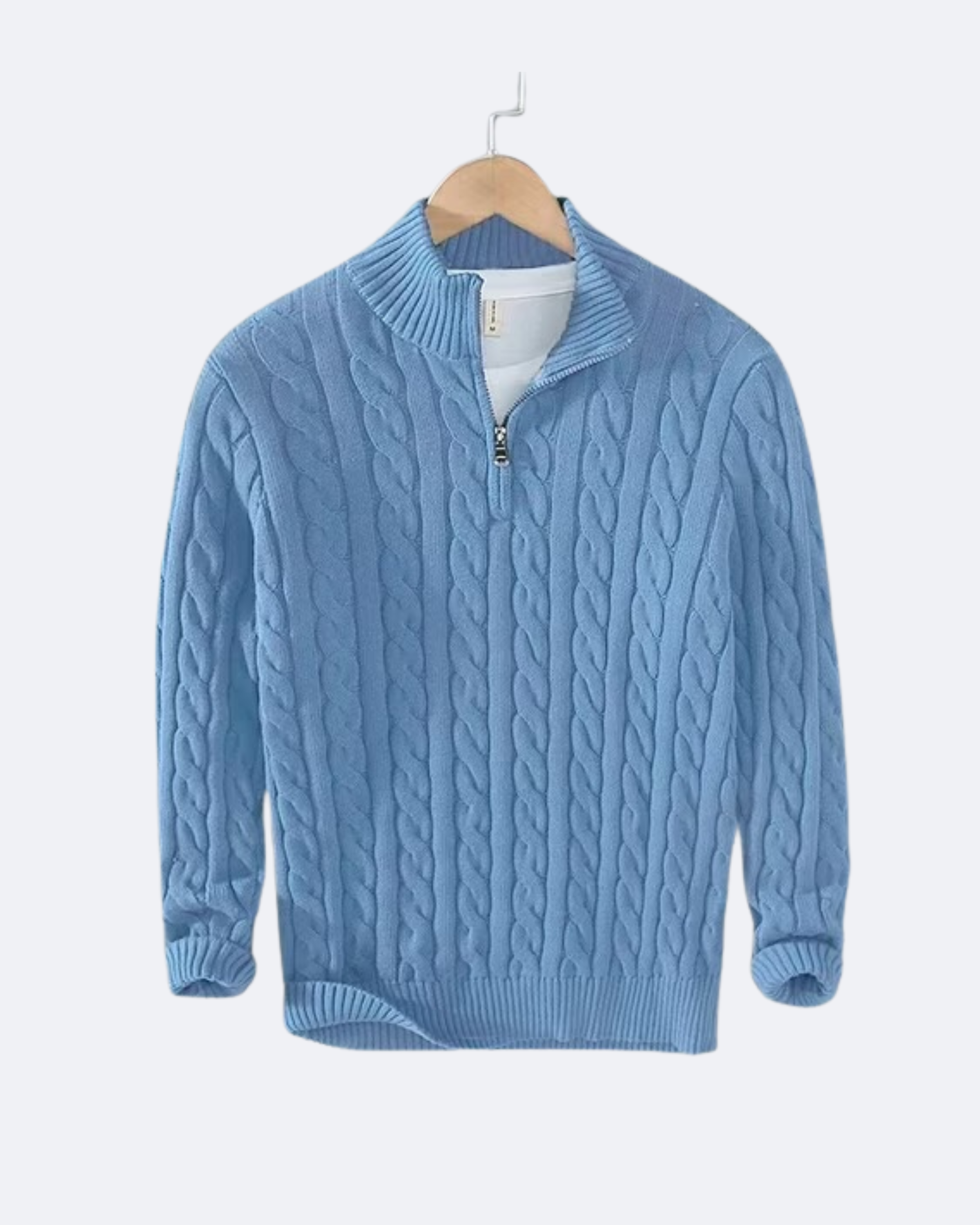 Claudio Kabelstrick-Quarter-Zip