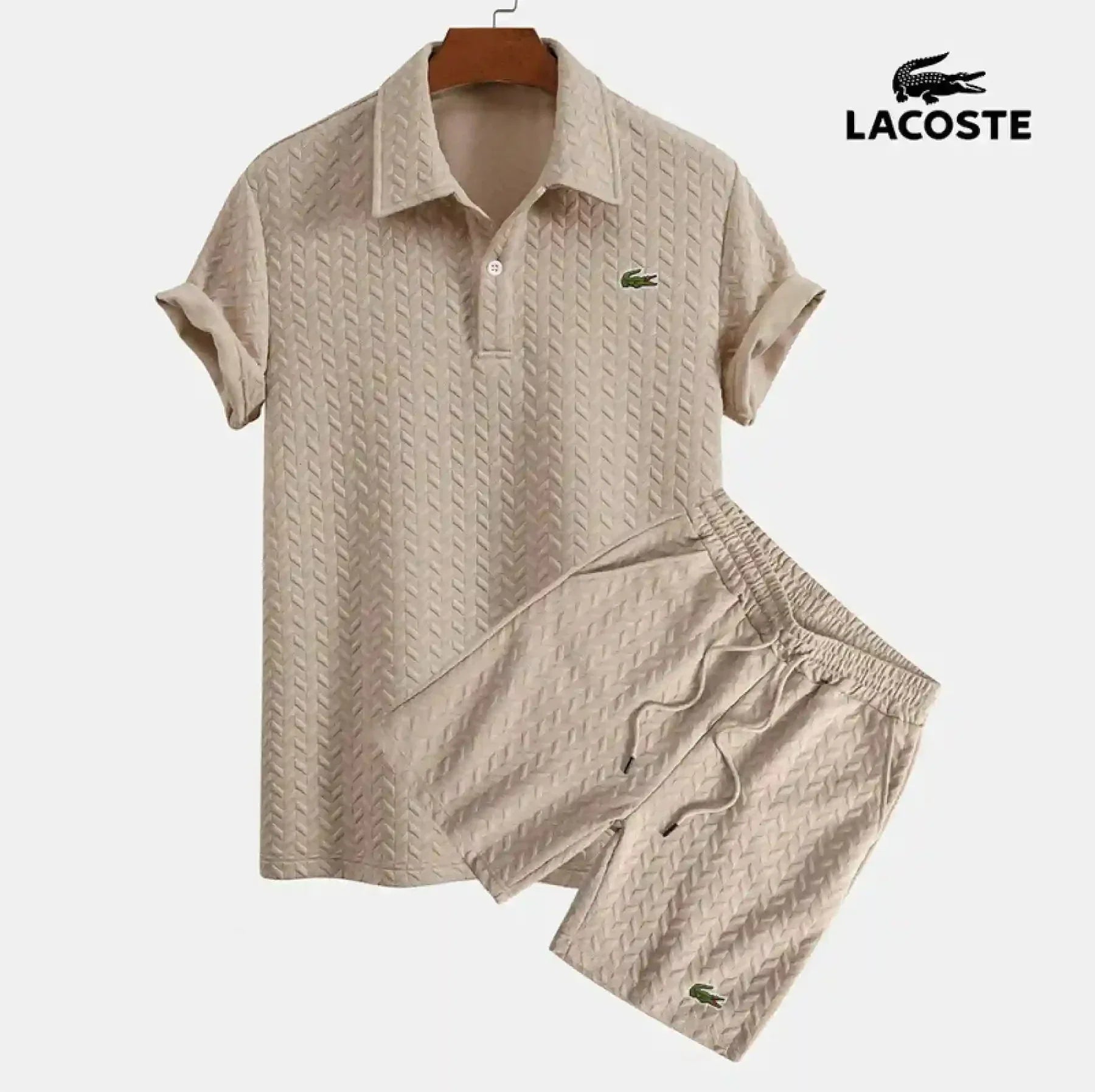 LC™ | Gitter-Polo- und Shorts-Set