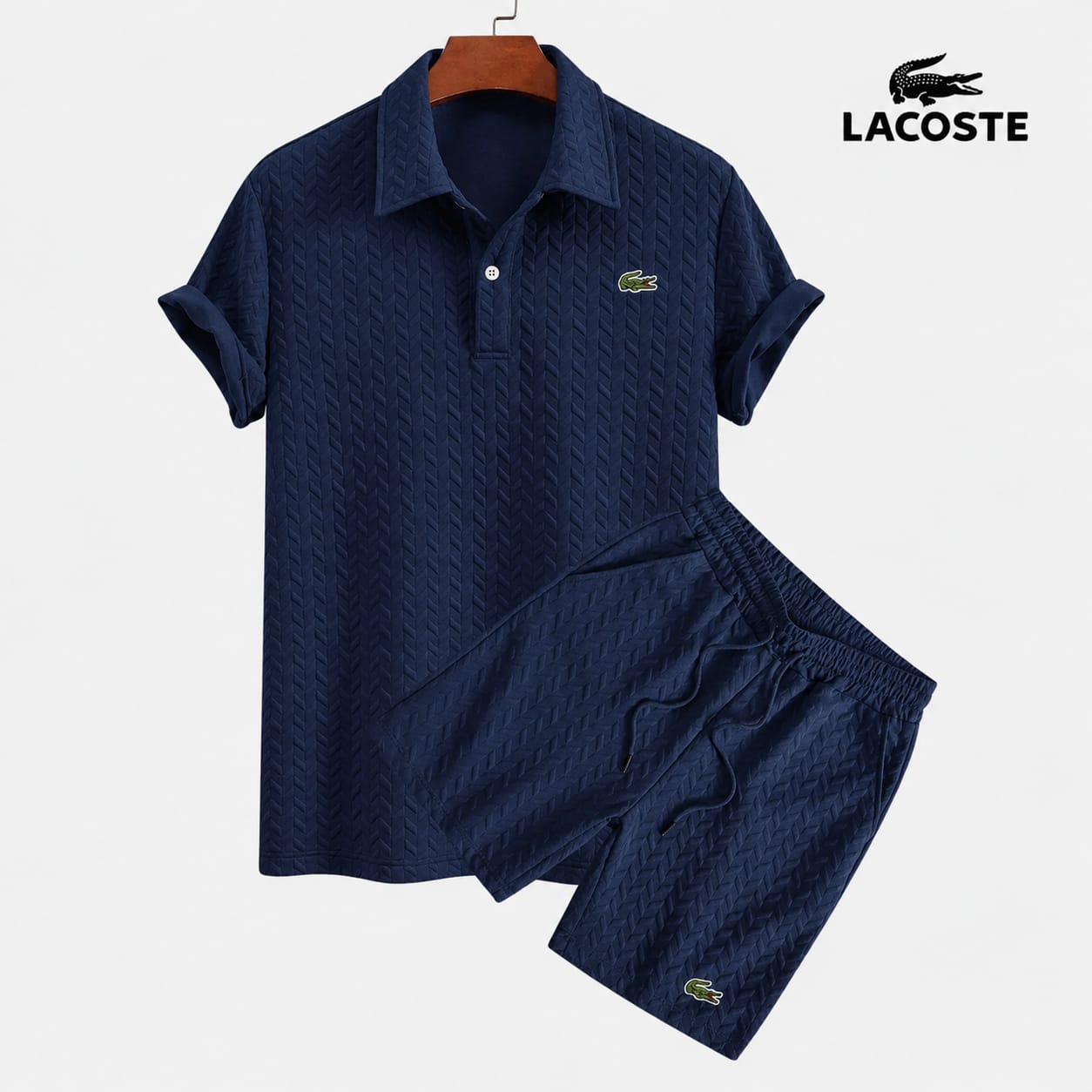 LC™ | Gitter-Polo- und Shorts-Set